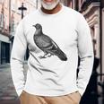 Editionintage English Pigeon Gray Langarmshirts Geschenke für alte Männer