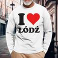 Me Encanta Lodz Camiseta de manga larga Regalos para ancianos