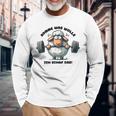 Sheep Motivation Motivational Saying Fun Humour Gray Langarmshirts Geschenke für alte Männer