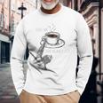 GIVE ME THE BEAN JUICE Sloth Shirt For Coffee Lovers Premium Long Sleeve T-Shirt Gifts for Old Men