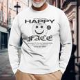 Happy Face Globe Langarmshirts Geschenke für alte Männer