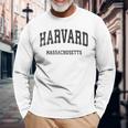 Harvard Massachusetts Maintage Athletic Sports Gray Langarmshirts Geschenke für alte Männer