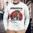 Hyraxzilla Rock Hyrax Lover Awawa Angry Marmot Gray Langarmshirts Geschenke für alte Männer