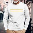 Kc Kansas City Retro Vintage Distressed 3 Stripes Red Kc Long Sleeve T-Shirt Gifts for Old Men