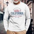 Look-Vintage Style Rétro États-Unis Californie T-shirt à manches longues Cadeaux pour les vieillards