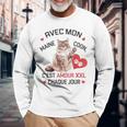 Maine Coon Cadeau Propriétaire Maine Coon Humour Chat Mignon T-shirt à manches longues Cadeaux pour les vieillards