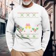 Peace I Come In Peace Matching Ugly Christmas Jumper Langarmshirts Geschenke für alte Männer