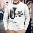 I Play Heavy Metal Regalo Orquesta Tuba Instrumento Musical Camiseta de manga larga Regalos para ancianos