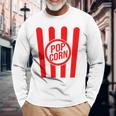 Retro Popcorn Costume For Carnival Fancy Dress Langarmshirts Geschenke für alte Männer