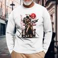 Samurai Japonés Espíritu Ronin Bushido Espada Katana Camiseta de manga larga Regalos para ancianos