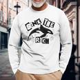 Sink The Rich Gladys Orca Revolutionary Orca Whale Atrás Camiseta de manga larga Regalos para ancianos