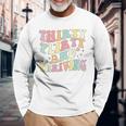 Thirty Flirty And Thriving 30Th Birthday Retro 30 Years Langarmshirts Geschenke für alte Männer