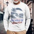 Welcome To America's Gulf Retro Vintage Beach Long Sleeve T-Shirt Gifts for Old Men