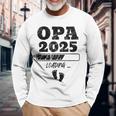 Zum Opa Beförders 2025 Gray Langarmshirts Geschenke für alte Männer