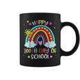 100Th Day Of School Rainbow Happy 100 Days Smarter Teacher Coffee Mug