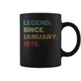 49 Years Old Legend Since January 1976 49Th Birthday Coffee Mug