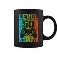 50Th Birthday Man Gamer Level Complete 50 Years Tassen