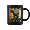 6 Year Old Dinosaur 6Th BirthdayRex Dino Six A Saurus Coffee Mug