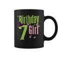 7Th Birthday Witch Pink And Green 7 Year Old Birthday Girl Coffee Mug