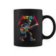 Autism Skeleton Guitar Rock Puzzle Music Autism Awareness Coffee Mug