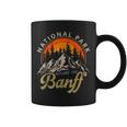 Banff Parque Nacional Canadiense Retro Souvenir Banff Taza de café