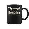 The Bassfather Distressed Bass Player Dad Fathers Day Coffee Mug