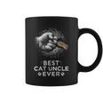 Best Cat Uncle Ever Uncle & Kitten Paw Fist Bump Cool Art Graphic Print Coffee Mug