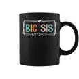Big Sister Est 2025 Promoted To Big Sis 2025 Big Sis To Be Graphic Print Coffee Mug