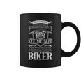 Biker's Prayer Motorcycle Men For Biker Biking Motorcycling Graphic Print Coffee Mug