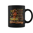Black History Month African Pride Sunflower Black Women Coffee Mug