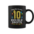 This Boy Is Now 10 Double Digits Crown 10Th Birthday Fiesta Coffee Mug