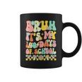 Bruh It's My 100Th Day Of School Groovy 100 Days Of School Coffee Mug