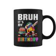 Bruh Its My Birthday Master Builder Dabbing Blocks Bricks Coffee Mug