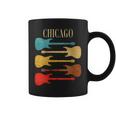 Chicago Concert Rock Music Festival Guitarras Illinois Band Il Cuello Taza de café