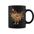Chicken Santa Christmas Tree Chicken Taza de café