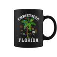 Christmas In Florida Deck The Palm Tree Xmas Winter Vacation Coffee Mug