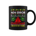 Christmas Slogan 404 Error Sweater Not Found Ugly Christmas Tassen