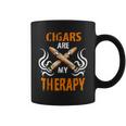 Cigars Are My Therapy Smoker Saying Cigar Smoke Tobacco Tassen