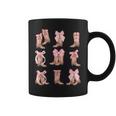 Cowgirl Boots Coquette Aesthetic And Pink Bows Coffee Mug