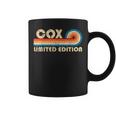 Cox Surname Retrointage 80S 90S Birthday Reunion Tasse