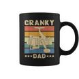 Cranky Dad Fishing Reel Humor Father Fisherman Retro Graphic Print Coffee Mug