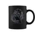 Cuervo Negro Gótico Con Estampado De Cuervo Taza de café