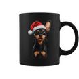 Cute Miniature Pinscher Dog Christmas Merry Xmas Graphic Tassen