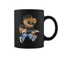 Cute Teddy Bear Playing Electric Guitar Tassen