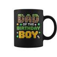 Dad Of The Birthday Boy Video Gamer Pixel Birthday Party Coffee Mug