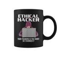 Ethical Hacker Your Password Is Too Short Taza de café