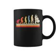 Evolución Del Hombre Contrabajo Música Retrointage Bajista Taza de café
