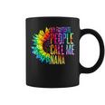 My Favorite People Call Me Nana Grandma Sunflower Tie Dye Coffee Mug