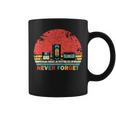 Never Forget Floppyhs Cassette Retrointage Divertido Taza de café