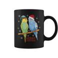 Frohe Weihnachten Budgies Birds Tassen